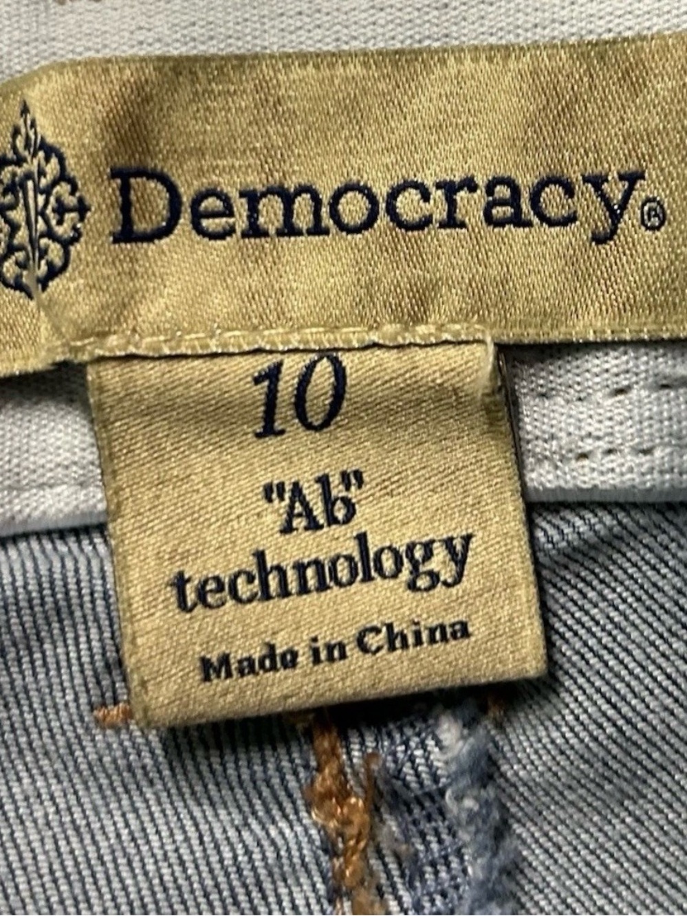 Women’s Democracy Blue Skinny Jeans Size 10 - Picture 4 of 5